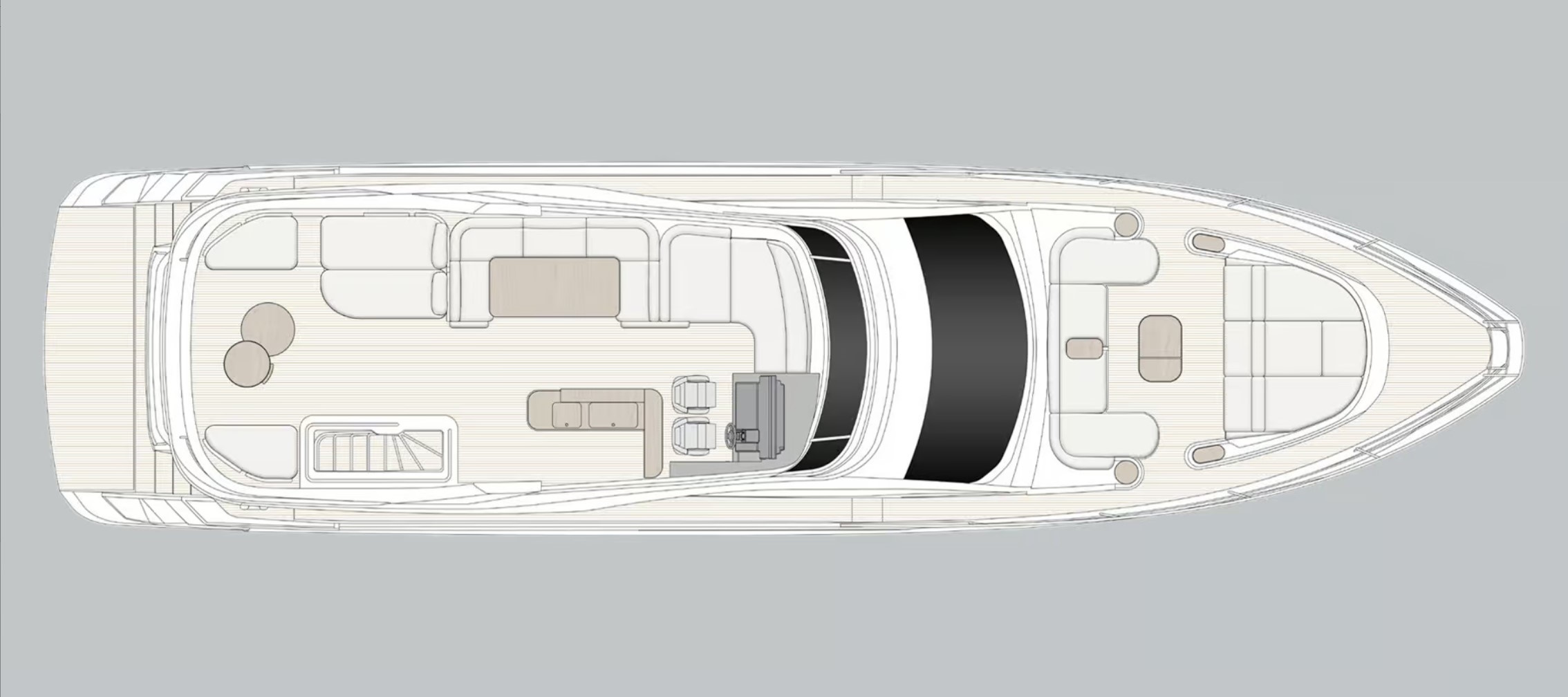 Flybridge - Lift TV 42 Tommer OPT